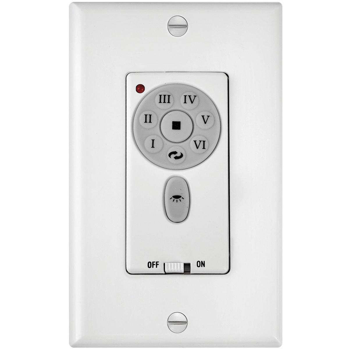 Hinkley 980013FAS Wall Control 6 Speed DC White Fan Wall Control DC