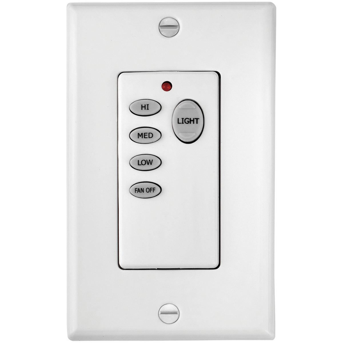 Hinkley 980030FWH Wall Control 3 Speed White Fan Wall Control