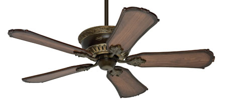 Hunter Prestige Fans Burcham Ceiling Fan With Light 52inch In Brushed Walnut With Spanish Gold Highlights 23919