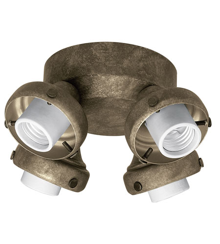Hunter Fans Four Light Fitter With Integrated Switch Housing 4 Light Fan Light Kit in Provencal Gold (no glass) 28649 photo