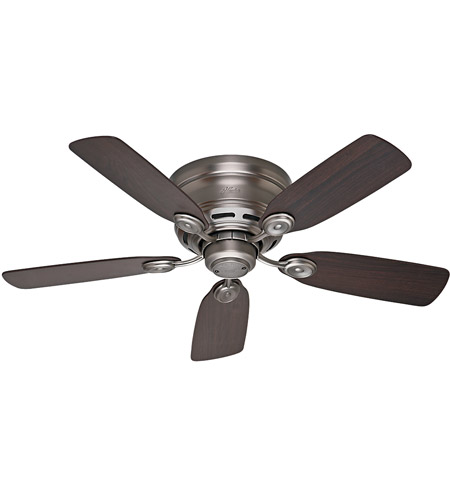 Hunter Fan 51060 Low Profile Iv 42 Inch Antique Pewter With Dark