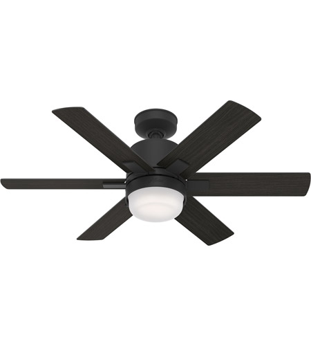 Black Walnut Matte Blades Ceiling Fan, 44 Black Ceiling Fan With Light