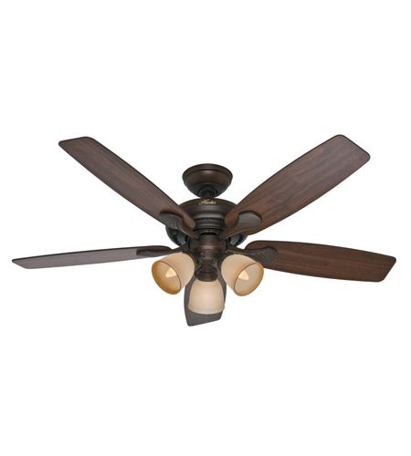 Hunter Fan 53051 Conway 52 inch Cocoa with Walnut/Stained Oak Blades Indoor Ceiling Fan