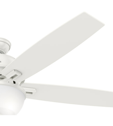 Hunter Fan 54171 Donegan 60 inch Fresh White with Fresh White/Light Grey Oak Blades Ceiling Fan 54171_1.jpg