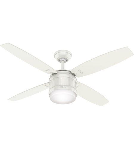 Hunter Fan 59314 Seahaven 52 inch Fresh White with Olivewood/Fresh White Blades Indoor/Outdoor Ceiling Fan 59314_3.jpg