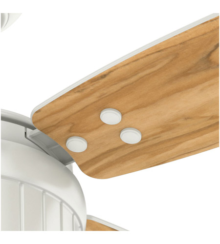 Hunter Fan 59314 Seahaven 52 inch Fresh White with Olivewood/Fresh White Blades Indoor/Outdoor Ceiling Fan 59314_4.jpg