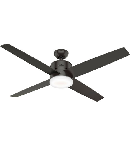 Hunter Fan 59369 Advocate 60 Inch Noble Bronze With Noble Bronze Black Walnut Blades Ceiling Fan