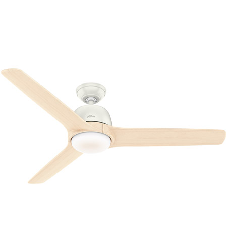 Hunter Fan 59423 Norden 54 Inch Fresh White With White Ash Blades Ceiling Fan