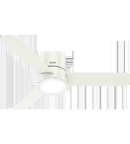 Hunter Fan 51433 Minimus 52 inch Fresh White with Fresh White/Natural Wood Blades Ceiling Fan photo