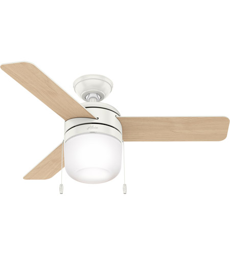 Hunter Fan 59409 Acumen 42 inch Fresh White with Fresh White/Natural Wood Blades Ceiling Fan