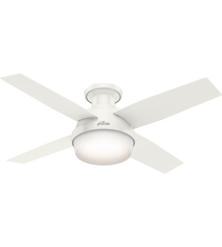 Hunter Dempsey 44 Inch Low Profile, Hunter Dempsey Indoor Outdoor Ceiling Fan With Led Light And Remote Control