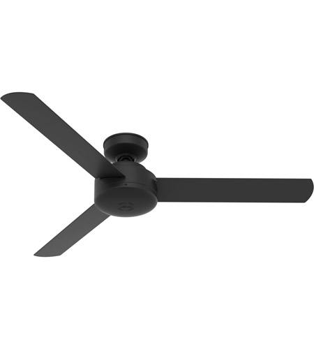 Hunter Fan 50810 Presto 52 inch Matte Black with Flat Matte Black/Matte Black Blades Ceiling Fan