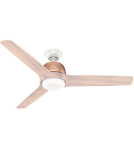 Hunter Fan 59425 Norden 54 inch Satin Copper with Blush Featherwood Blades Ceiling Fan photo