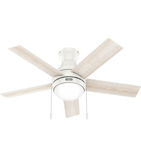 Hunter Fan 51448 Aren 44 inch Fresh White with Bleached Alder Blades Ceiling Fan photo