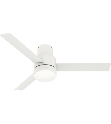 Hunter Fan 51840 Gilmour 52 Inch Matte, White Outdoor Ceiling Fans With Light Kit