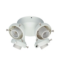 Hunter Fan 28659 4 Light Adapter with Integrated Switch Housing Satin White Multi-Arm Fitters thumb
