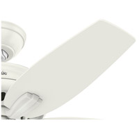 Hunter Fan 51083 Newsome 42 inch Fresh White with Fresh White/Light Oak Blades Ceiling Fan 51083_1.jpg thumb