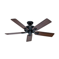 Hunter Fan 53104 The Savoy 52 inch Matte Black with Walnut/Light Cherry Blades Indoor Ceiling Fan photo thumbnail