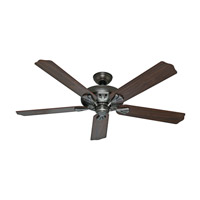 Hunter Fan 54017 The Royal Oak 60 inch Antique Pewter with Walnut/Chestnut Blades Indoor Ceiling Fan photo thumbnail