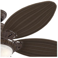 Hunter Fan 54095 Caribbean Breeze 54 Inch Weathered Bronze With Antique Dark Wicker Blades Ceiling Fan