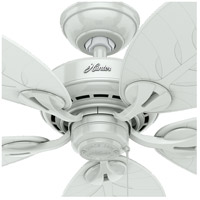 Hunter Fan 54097 Bayview 54 inch White with White Wicker/White Palm Leaf Blades Outdoor Ceiling Fan 54097_3.jpg thumb
