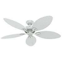 Hunter Fan 54097 Bayview 54 inch White with White Wicker/White Palm Leaf Blades Outdoor Ceiling Fan 54097_4.jpg thumb