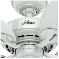 Hunter Fan 54097 Bayview 54 inch White with White Wicker/White Palm Leaf Blades Outdoor Ceiling Fan 54097_5.jpg thumb
