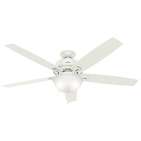 Hunter Fan 54171 Donegan 60 inch Fresh White with Fresh White/Light Grey Oak Blades Ceiling Fan thumb