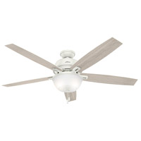 Hunter Fan 54171 Donegan 60 inch Fresh White with Fresh White/Light Grey Oak Blades Ceiling Fan 54171_3.jpg thumb