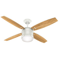 Hunter Fan 59314 Seahaven 52 inch Fresh White with Olivewood/Fresh White Blades Indoor/Outdoor Ceiling Fan photo thumbnail