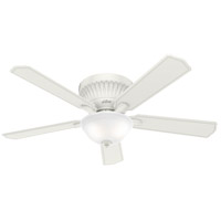 Hunter Fan 59549 Chauncey 54 inch Fresh White Ceiling Fan, Low Profile photo thumbnail