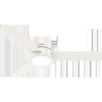 Hunter Fan 51433 Minimus 52 inch Fresh White with Fresh White/Natural Wood Blades Ceiling Fan photo thumbnail