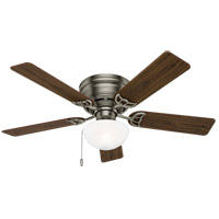 Hunter Fan 53074 Low Profile 52 inch Antique Pewter with Walnut/Light Cherry Blades Ceiling Fan, Low Profile photo thumbnail