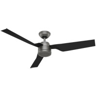 Hunter Fan 50259 Cabo Frio 52 inch Matte Silver with Matte Black Blades Outdoor Ceiling Fan  thumb