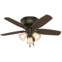 Hunter Fan 51091 Builder 42 inch New Bronze with Brazilian Cherry/Harvest Mahogany Blades Ceiling Fan, Low Profile thumb