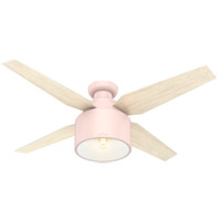 Hunter Fan 50263 Cranbrook 52 inch Blush Pink with Bleached Oak/Light Gray Oak Blades Ceiling Fan thumb