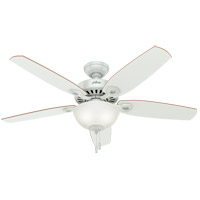 Hunter Fan 53089 Builder 52 inch White with White/Beech Blades Ceiling Fan photo thumbnail