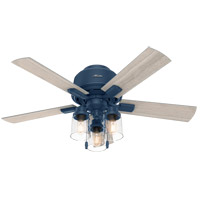 Hunter Fan 50326 Hartland 44 inch Indigo Blue with Light Gray Oak Blades Ceiling Fan thumb