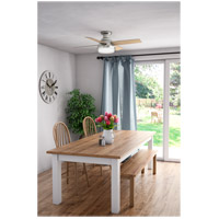 Hunter Fan 50282 Dempsey 44 inch Brushed Nickel with Light Gray Oak/Natural Wood Blades Ceiling Fan alternative photo thumbnail