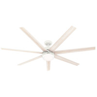 Hunter Fan 51378 Phenomenon 70 inch Matte White with Bleached Alder/Fresh White Blades Ceiling Fan thumb