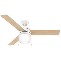 Hunter Fan 59403 Acumen 52 inch Fresh White with Fresh White/Natural Wood Blades Ceiling Fan thumb