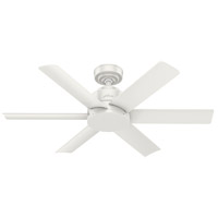 Hunter Fan 59614 Kennicott 44 inch Fresh White Outdoor Ceiling Fan  thumb