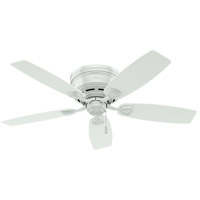 Hunter Fan 53119 Sea Wind 48 inch White Outdoor Ceiling Fan, Low Profile thumb