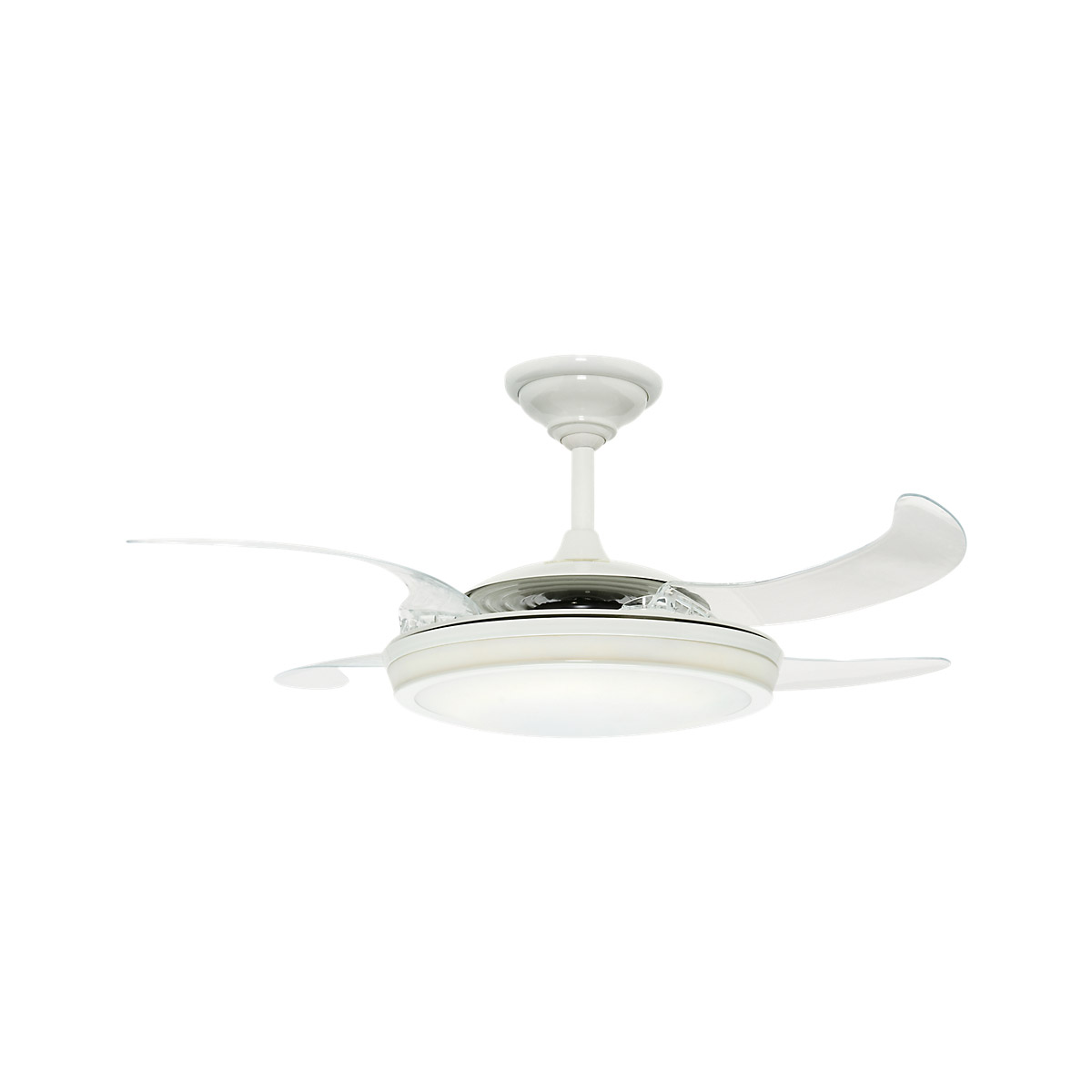 Hunter Fan Company 59086 Fanaway 48 Inch White With Clear Blades