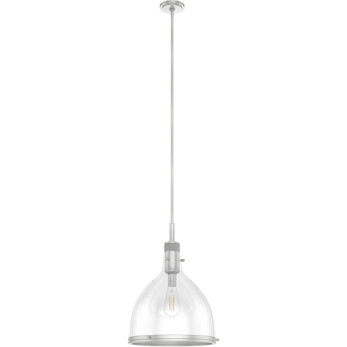 Hunter Fan 19298 Van Nuys 1 Light 16 inch Brushed Nickel Pendant Ceiling Light