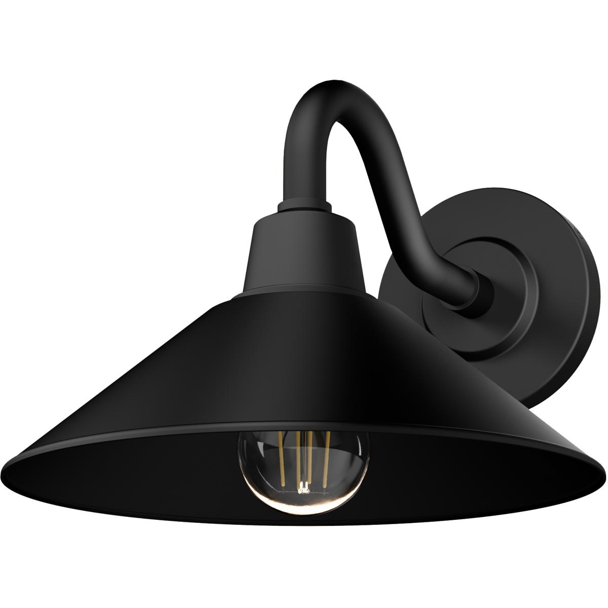 Hunter Fan 46021 Skyflow 1 Light 8 inch Matte Black Outdoor Wall Light, Small