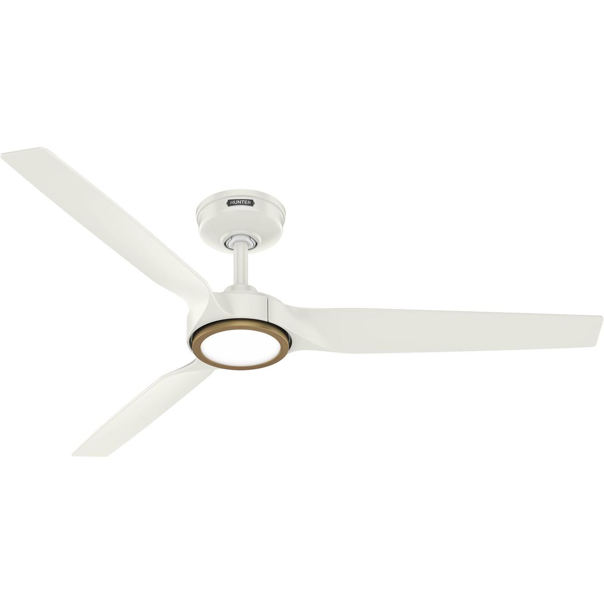 Hunter Fan 53519 Zentech 52 inch Fresh White Outdoor Ceiling Fan