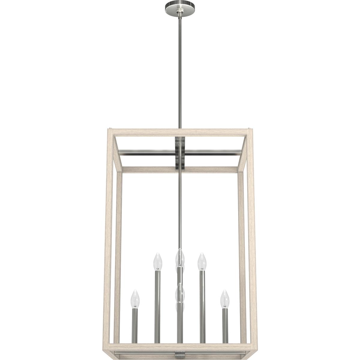 Hunter Fan 19679 Squire Manor 4 Light 22 inch Brushed Nickel Pendant Ceiling Light