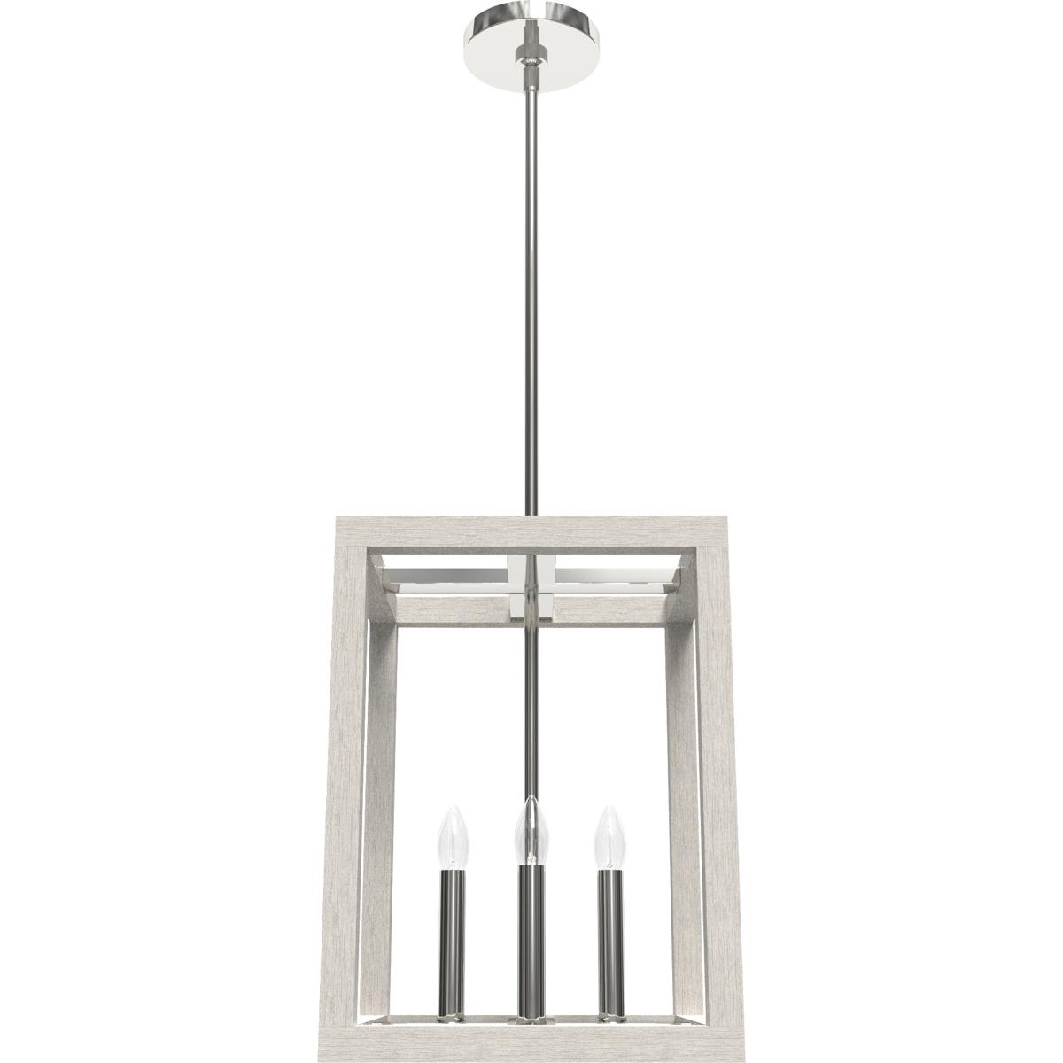 Hunter Fan 19480 Squire Manor 4 Light 1225 inch Distressed White Pendant Ceiling Light