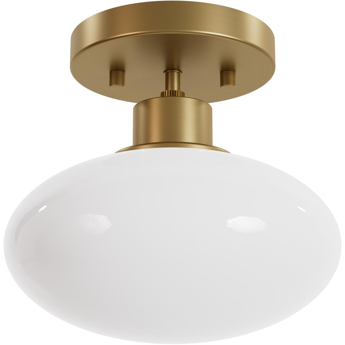 Hunter Fan 13194 Getty 1 Light 9.1 inch Luxe Gold Flush Mount Ceiling Light, Small
